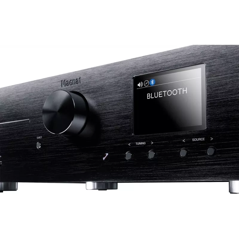 Stereovastuvõtja Magnat MC 400 — 2.0 kanalit, 40 W kanali kohta, CD-mängija, Wi‑Fi, Bluetooth, DAB/FM, Ethernet (must)