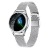 Nutikell ORO-MED ORO-SMART CRYSTAL SILVER — ümmargune metallkorpus, LCD 240×198, 1,04-tolline ekraan, Bluetooth 4.0, veekindel, 120 mAh aku