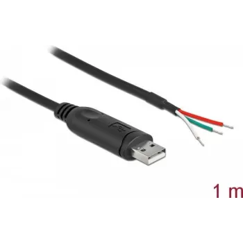 Adapterkaabel USB 2.0 Type-A RS-232 jadaliidesele DeLOCK 62930