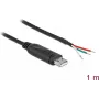 Adapterkaabel USB 2.0 Type-A RS-232 jadaliidesele DeLOCK 62930