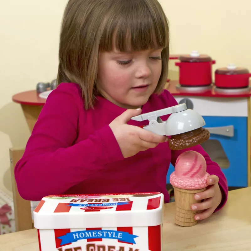 Melissa & Doug Scoop & Stack jäätisekomplekt mängukööki