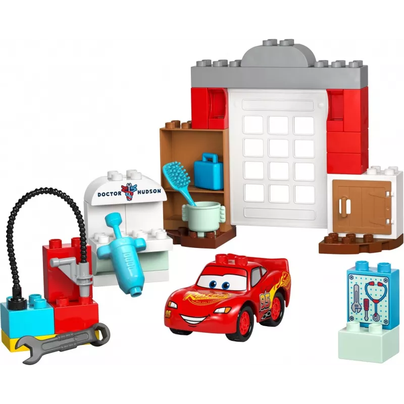 Ehitusmänguasi LEGO DUPLO 10456 Disney McQueeni külastus Doc Hudsoni töökotta — 35 tükki, alates 2. eluaastast, suured klotsid