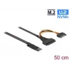 DeLOCK M.2 Key M kuni U.2 SFF-8639 NVMe adapter 50 cm kaabliga