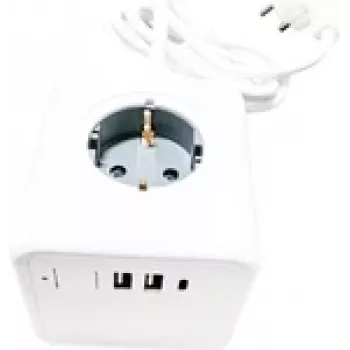 Technaxx 5004 pistikupesa kuubik valge maandatud pistik 1 tk (5004)