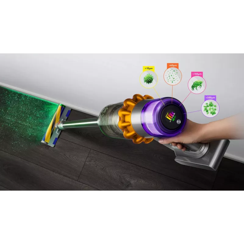 Dyson V15 Detect Absolute käsitolmuimeja, nikkel, kollane 446986-01