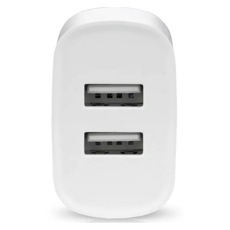 Laadija 2x USB 2,4A 12W valge