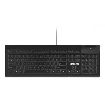 Juhtmega täissuuruses klaviatuur ASUS KU100 must, eesti klaviatuuripaigutus, USB Type-A, 2 m kaabel
