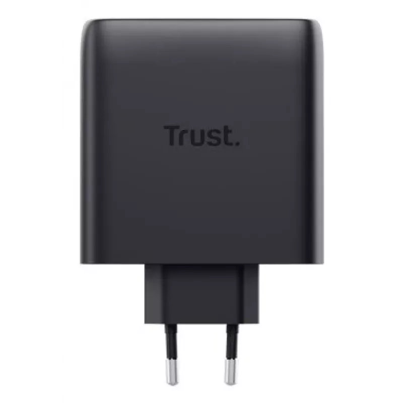 TRUST Maxo 100W 2-Port USB-C GaN Charger — 100 W, 2× USB-C, 20 V max, 2 m kaabel, must