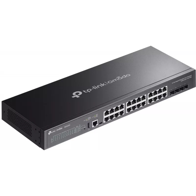 TP-Link Omada SG5428X võrgulüliti, hallatav, L3, Gigabit Ethernet (10/100/1000), must