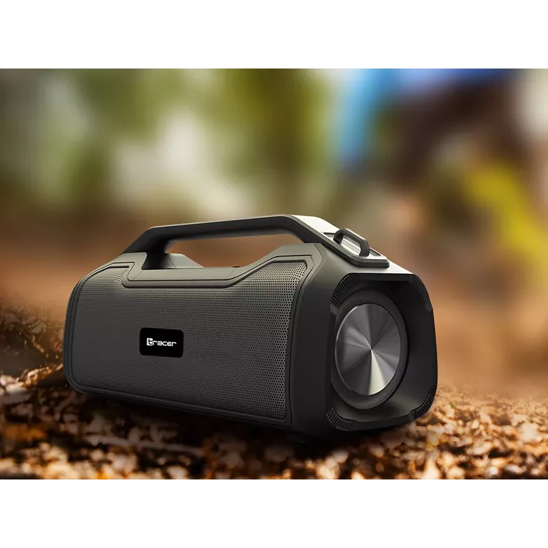Stereo portable speaker TRACER BigBoy TWS Bluetooth 40W RMS, Bluetooth 5.3, 12h battery, Must