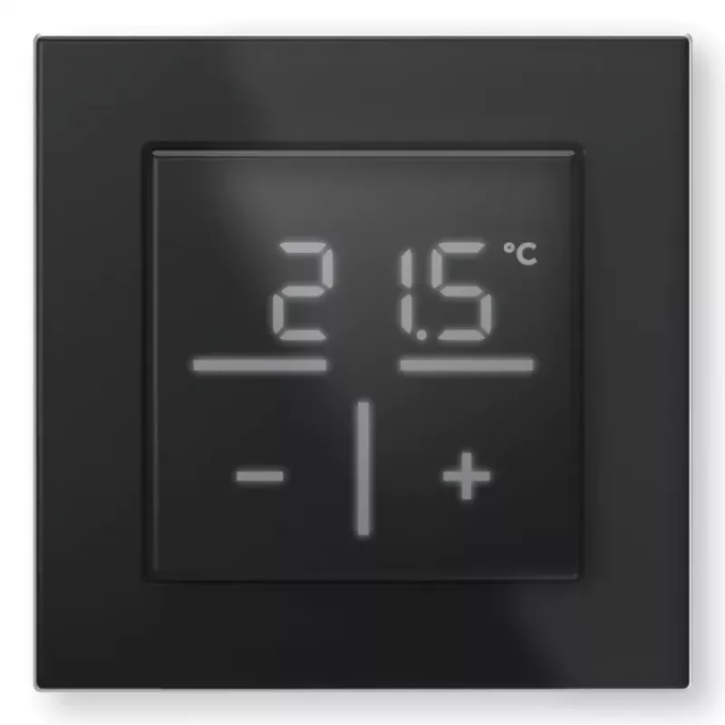 Klaasist seinatermostaat Homematic IP 161570A0 — digitaalne, must, 230 V, IP20