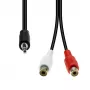 Audio kaabel ProXtend 3-pin XLR (isane) kuni 2× RCA (emane) M32XRCAF-002, tasakaalustamata stereo, 0,2 m