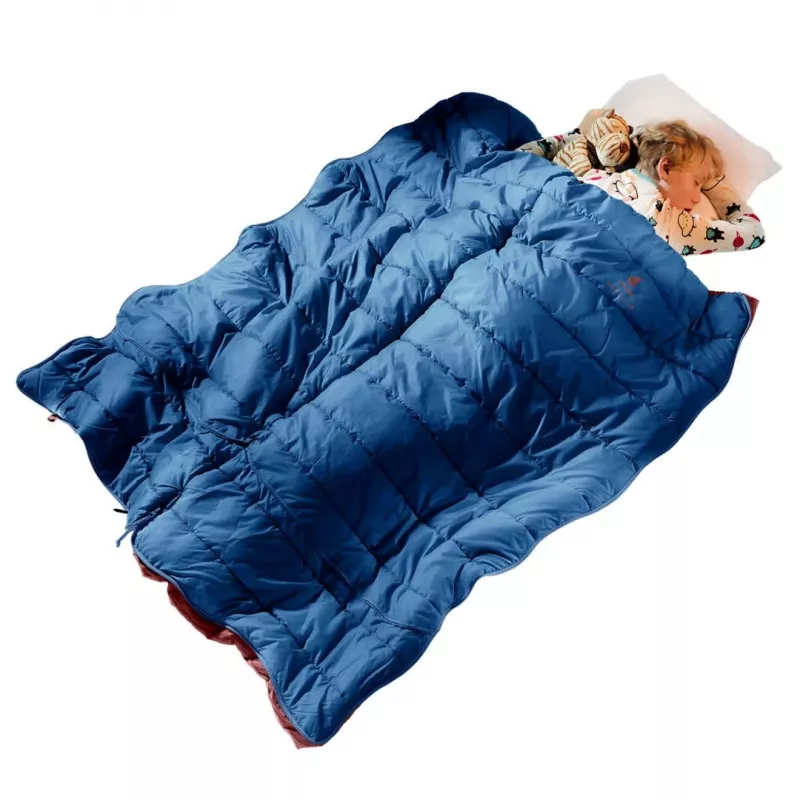 Deuteri laste magamiskott Starlight SQ (130-170 cm) - öösinine/redwood