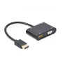 HDMI-VGA adapter GEMBIRD A-HDMIM-HDMIFVGAF-01, HDMI-isane VGA-väljundisse, 0,15 m, must