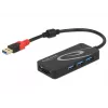 USB Hub DeLOCK 3.0 3 Port väline + 2 x SD pesa