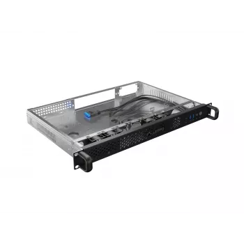 Rack-korpus Lanberg SC01-3001-10B 1U must 4 ventilaatorit