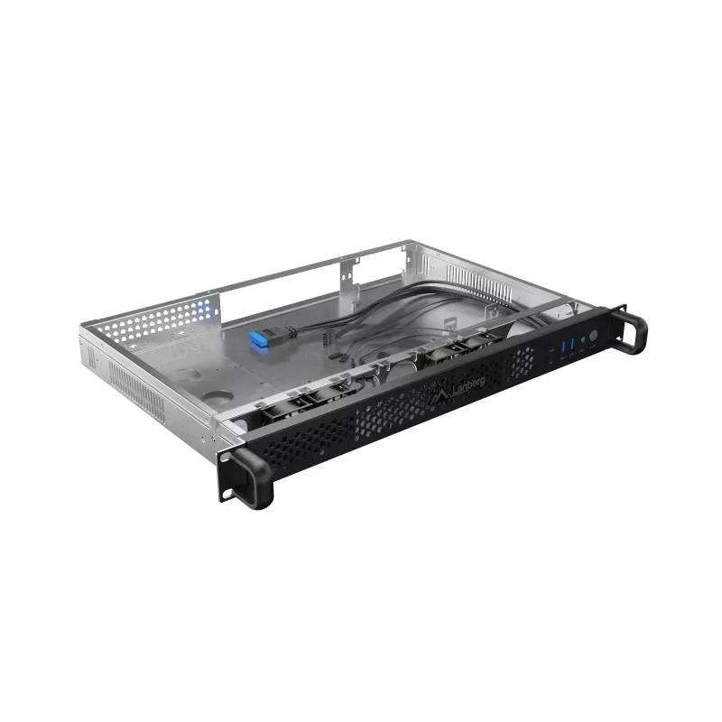 Rack-korpus Lanberg SC01-3001-10B 1U must 4 ventilaatorit