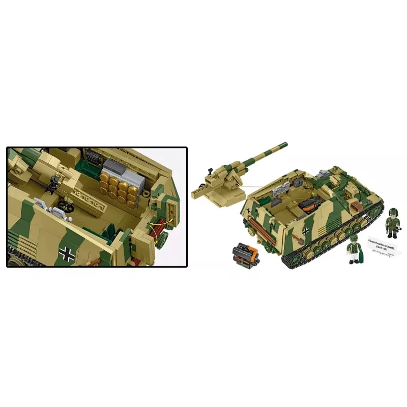 Ehituskomplekt Cobi Panzehaubitze Hummel 1118 osa mudelikomplekt