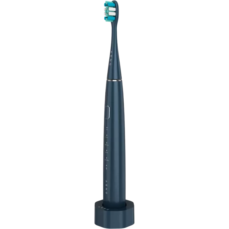 Juhtmeta hambahari, tumesinine, 3 harjapead, 1400mAh, funktsioonid: pehme, puhas, massaaž, valge, pühkimine