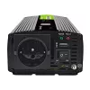 Green Cell pingemuundur PowerInverter LCD 12 V 500W/1000W auto inverter ekraaniga - puhta siinusega toiteadapter/inverter Auto Must