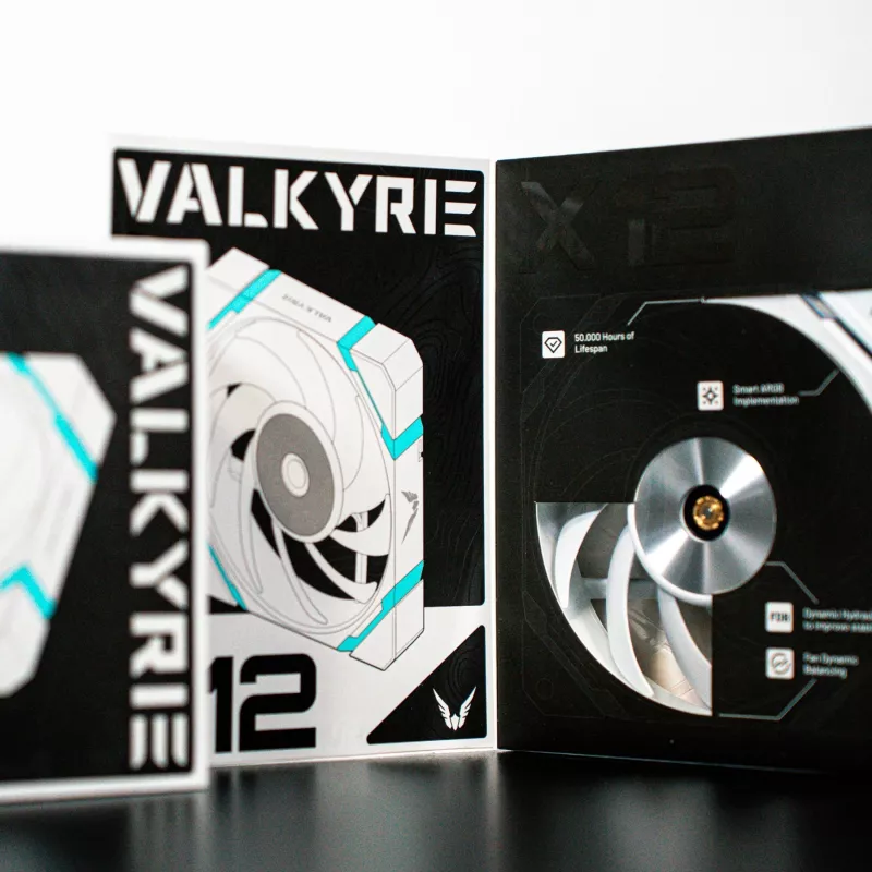 VALKYRIE X12R ARGB 120mm pöördtiivikuga korpuseventilaator, valge