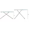 Täissuuruses triikimislaud Vileda 4023103218932 — täissuuruses, roostevabast terasest jalad, laud 1200×380 mm, kõrgus 75–96 cm, kokkupandav, triikrauahoidik