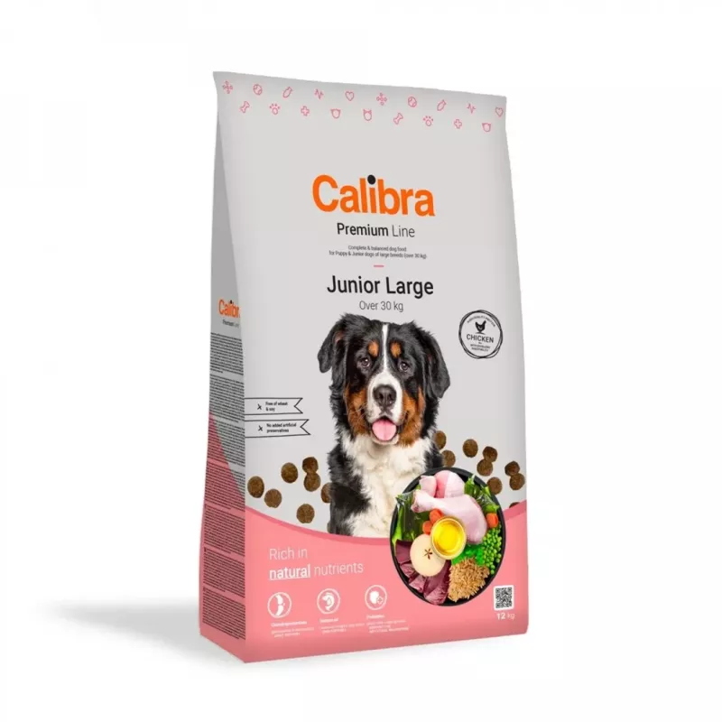 CALIBRA Premium Line Junior Large Chicken - kuiv koeratoit - 12kg