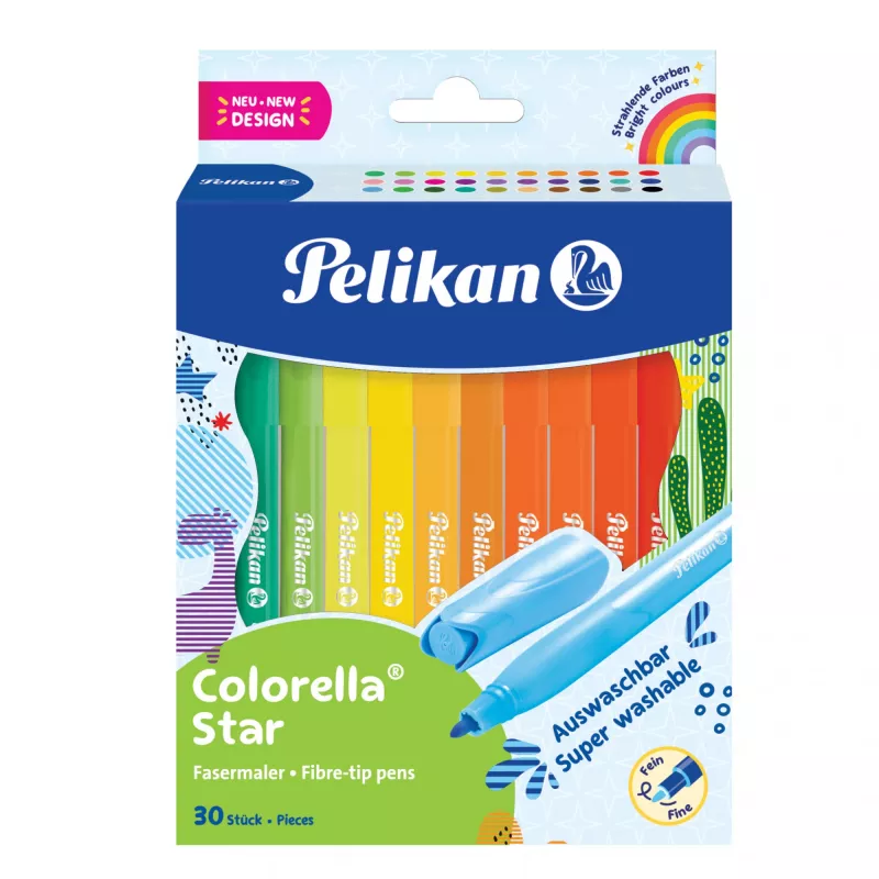 Pelikan 822336 - 30 värvi - segavärvid - ümar ots - 0,6 mm - segavärvid - veepõhine tint (822336)
