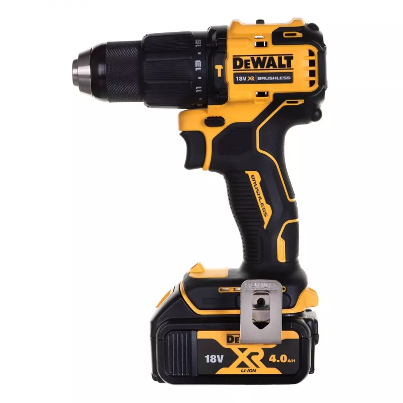 Juhtmeta tööriistakomplekt DeWalt DCK2062M2T — 18V, DCD709 puur + DCF809 1/4-tolline löökkruvikeeraja, 2×4,0Ah akud, TSTAK II kohver