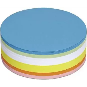 Maul Moderation Cards 6394799 Circle Ø 13,5 cm White, kollane, oranž, Red, Green, Blue, 250St (6394799)