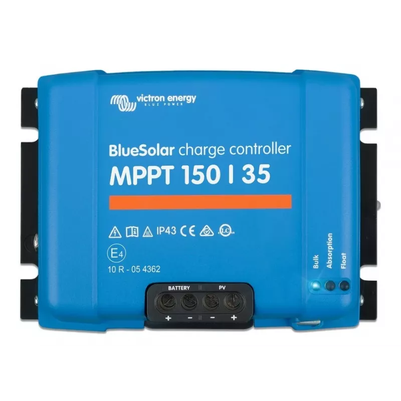 MPPT päikeselaadimiskontroller BlueSolar 150/35 — 150V PV sisend, 35A laadimisvool