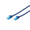Paigalduskaabel U/UTP Cat.5e PVC 0,5m sinine