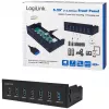 LogiLink USB 3.0 jaotur, 7-port 5.25 sisemine, kiirlaadimispordiga - Jaotur - 6 x SuperSpeed USB 3.0 + 1 x SuperSpeed USB 3.0 (laadimine)
