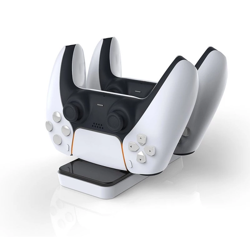 Laadimisdokk SUBSONIC SA5608 PlayStation 5 kontrolleritele kahe kiirlaadimispesa ja LED-indikaatoritega