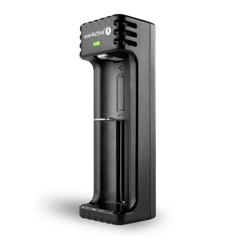 Akulaadija everActive LC100C USB-C Li-Ion elementide jaoks, USB-C sisend, mudel LC100C