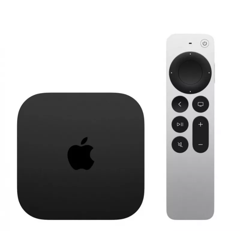 Apple TV 4K Must Hõbedane 4K Ultra HD 64 GB Wi-Fi A15