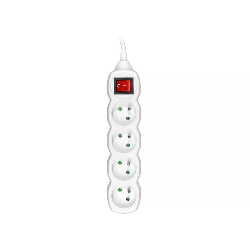 PowerWatch 3 m (4 pistikupesa) valge toitelülitiga