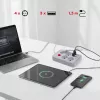 Pikendusjuhe MACLEAN MCE392 W — 4 F-pesa, 3×USB A, 110–240V, 2,1A max, 2500W, 1,5 m kaabel, valge
