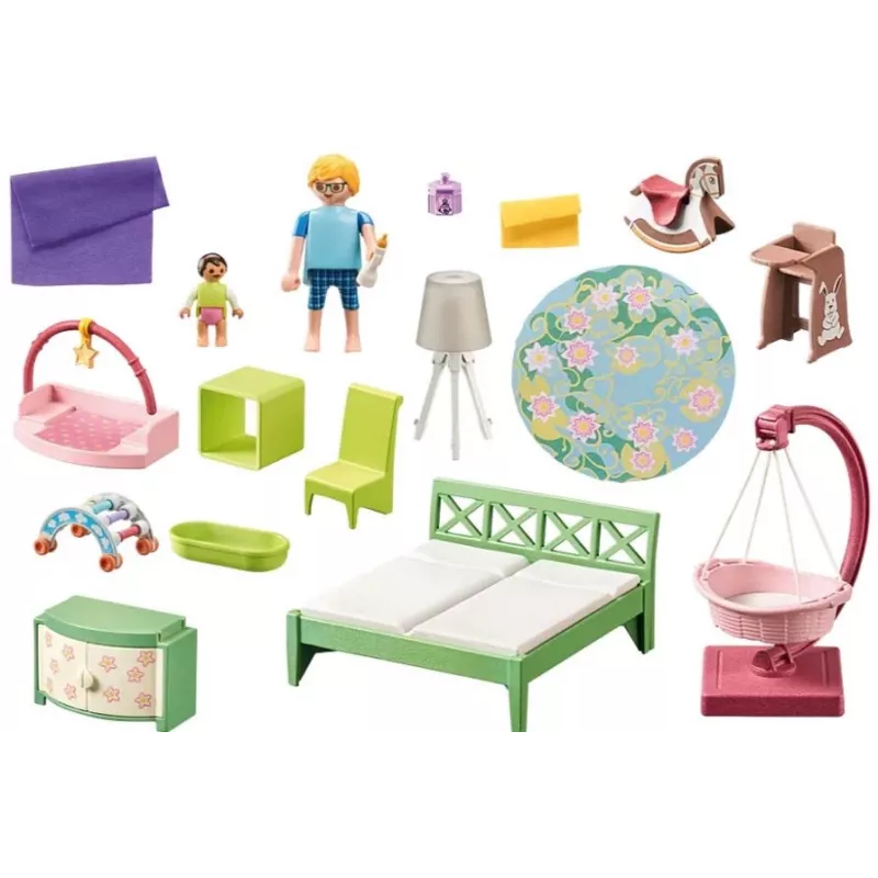 figuurid set My Life 71609 Sleeping room with baby play corner