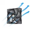 Thermaltake SWAFAN GT12 120 mm korpusventilaator – must