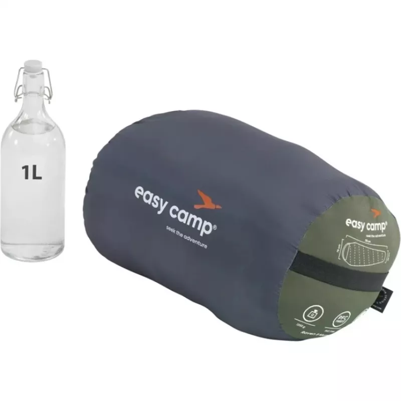 Magamiskott easy camp Raven II Mummy 215 x 76 x 50 cm, mugavus -16 kuni 4 °C
