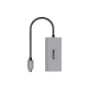 USB-C–RJ45 adapter Unitek U1343AGY01 — 5 Gbps Ethernet, USB-C (isane) RJ45 (emane), hall, 0,15 m kaabel