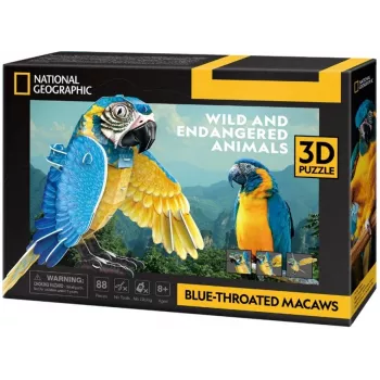 3D pusle cubicfun Sini-koldpapagoid, 88 tükki, mudel 306-DS1097H