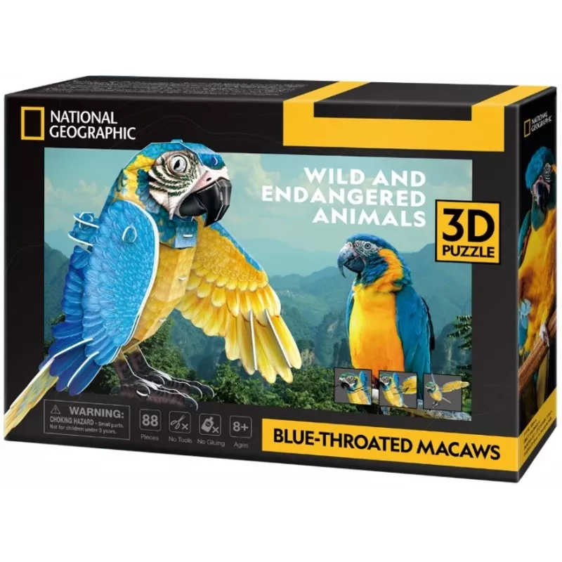 3D pusle cubicfun Sini-koldpapagoid, 88 tükki, mudel 306-DS1097H