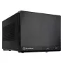 SilverStone SUGO 13 - Lauaarvuti - Mini-DTX - ilma toiteallikata (AT / PS/2) - Must - USB/Audio (SST-SG13B-Q)