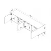 TV-kapp cama meble INSERTO 3D1W 190x40x62 cm kašmiirviimistlus LEDiga