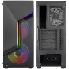 Aerocool Scape-G-BK-v2 Midi-Tower, Tempered Glass, FRGB - must
