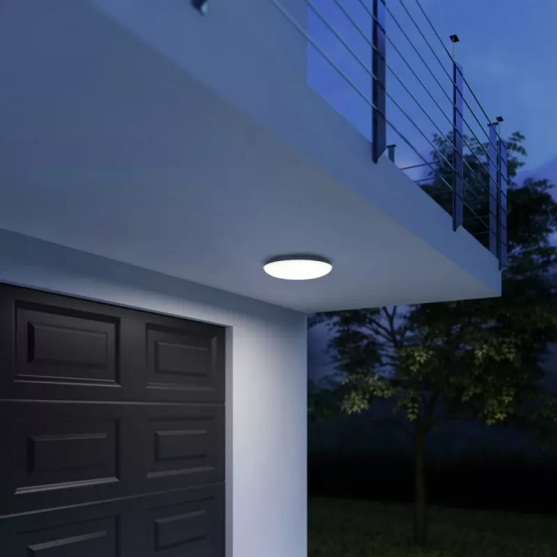 Laetuli Steinel DL Vario Quattro PRO S, ümmargune LED püsivalgus 14 W, 310×69 mm, valge, liikumisandur