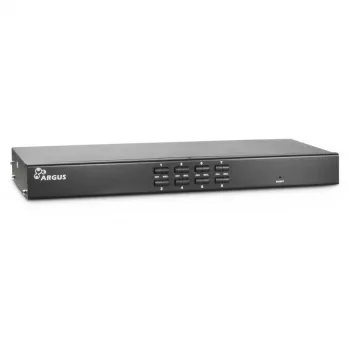 Inter-Tech KVM AS-9108DU Raamipaigaldus Must Klaviatuuri/Video/Hiire (KVM) lüliti (88887233)
