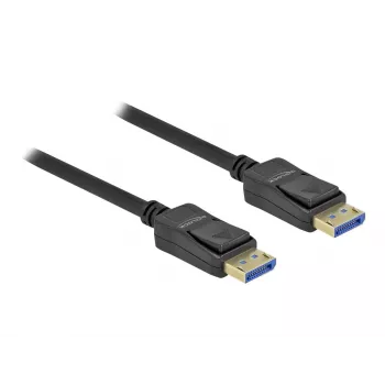 Delock - DisplayPort-kaabel - DisplayPort (M) DisplayPort (M) - DisplayPort 2,0 - 1,0m - toetab 10K 60 Hz (10 240 x 4320) - must (80261)